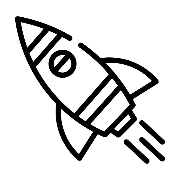 火箭启动细线图标。火箭，技术线性图标从天文学概念孤立轮廓符号。矢量插图符号元素的网页设计和应用程序。图片下载