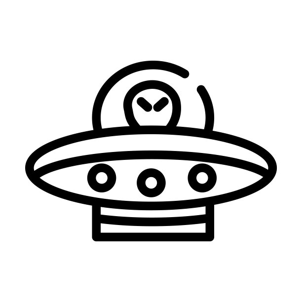 带有水族细线图标的外星人。外星人，可爱的线性图标从天文学概念孤立的轮廓符号。矢量插图符号元素的网页设计和应用程序。图片下载