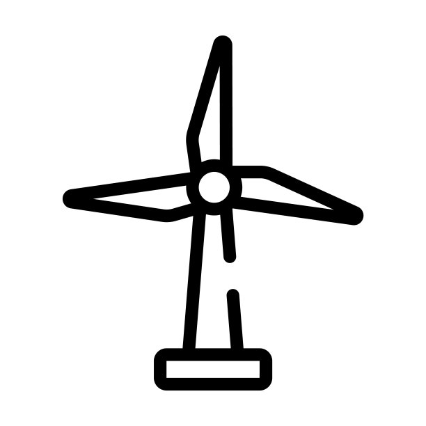 风能细线图标。能源、风线性图标源自行业概念孤立的轮廓标志。矢量插图符号元素的网页设计和应用程序。图片下载