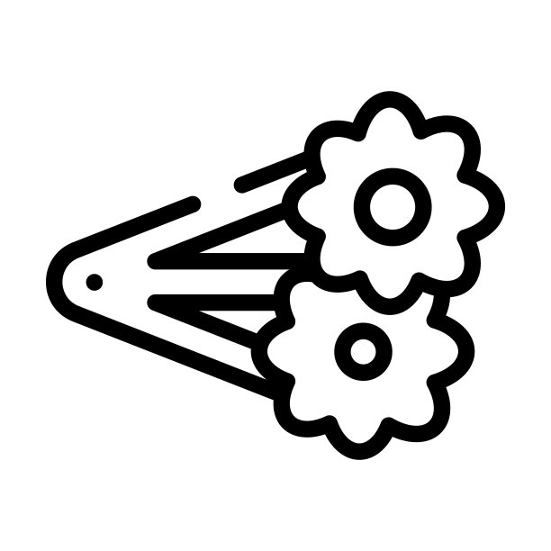 发夹细线图标。女人的线性图标，源自时尚概念孤立的女性轮廓标志。矢量插图符号元素的网页设计和应用程序。图片下载