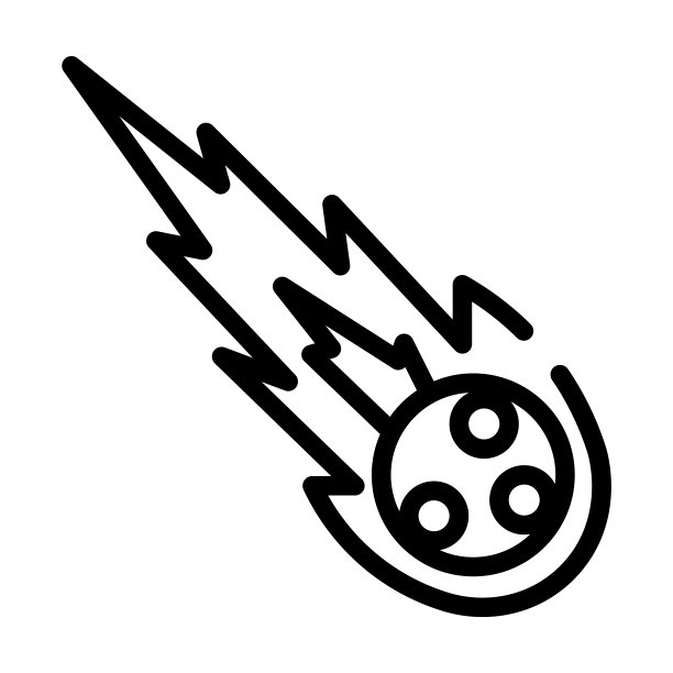 彗星细线图标。土星，空间线性图标从天文学概念孤立轮廓符号。矢量插图符号元素的网页设计和应用程序。图片下载