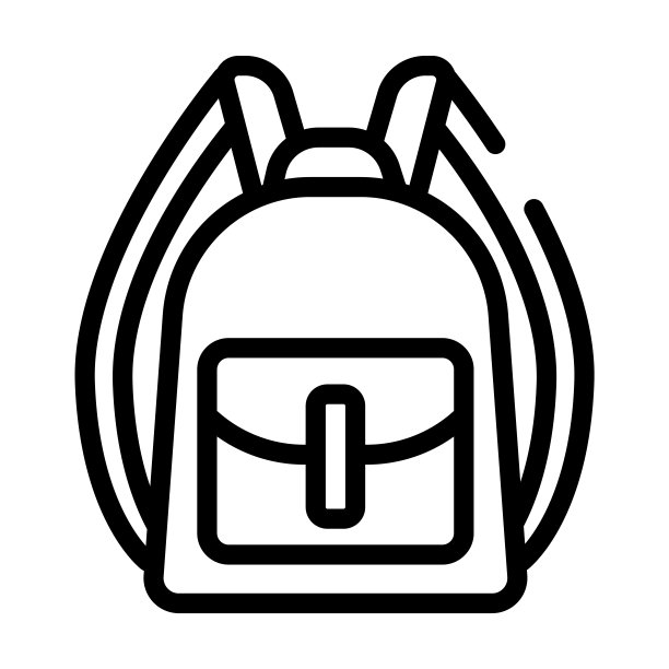 书包细线图标。包，电脑线性图标从时尚概念孤立轮廓标志。矢量插图符号元素的网页设计和应用程序。图片下载