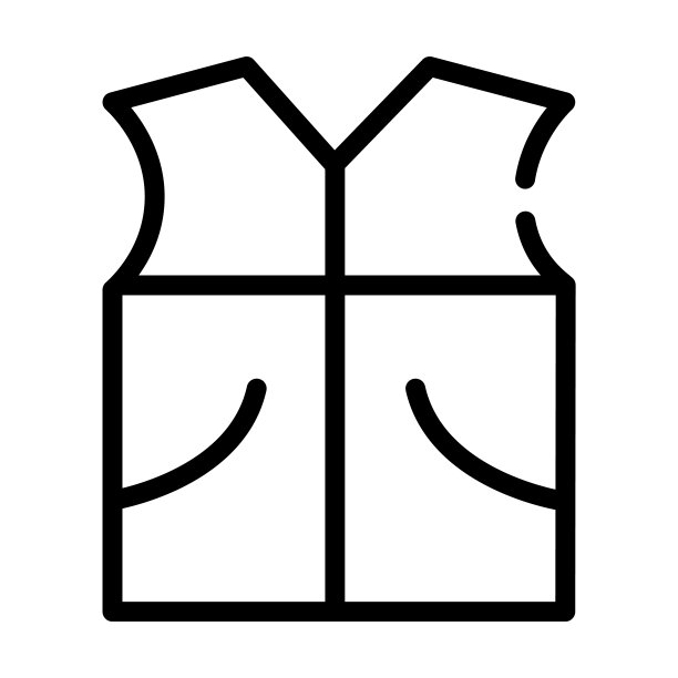 衬垫背心细线图标。游戏，收集线性图标从服装概念孤立轮廓标志。矢量插图符号元素的网页设计和应用程序。图片下载