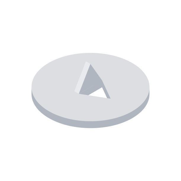 复古金属圆形按钮与针的文件附加等距矢量插图图片下载