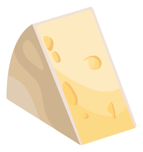 奶酪图标。带有大洞的卡通卡门贝尔奶酪图片下载