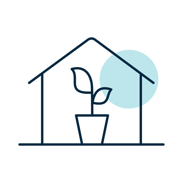 温室内的矢量图标幼苗图片下载