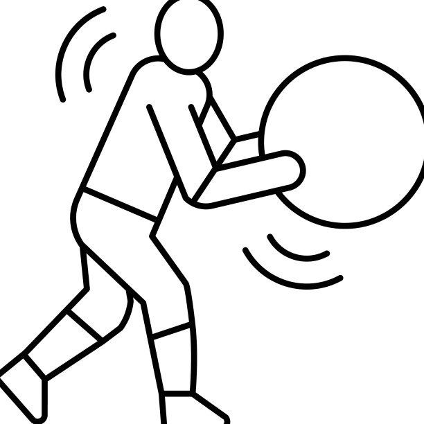 预防脊柱侧凸线条图示练习图片下载