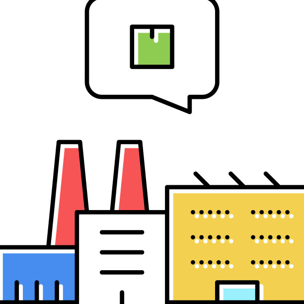 制造工厂颜色图标图片下载