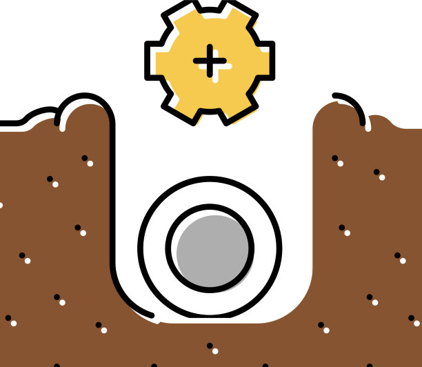 排水系统的管道颜色图标图片下载