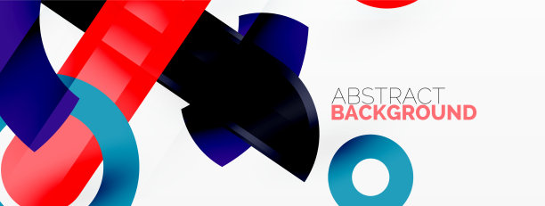 彩色几何条纹线条抽象背景图片下载