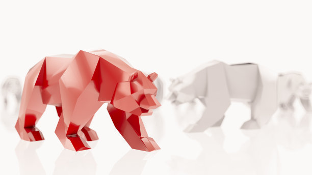 红色低聚熊图片下载