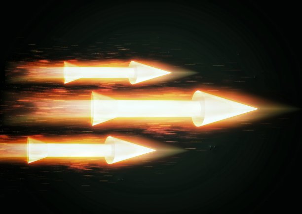 一枚发射的火箭导弹的图片图片下载