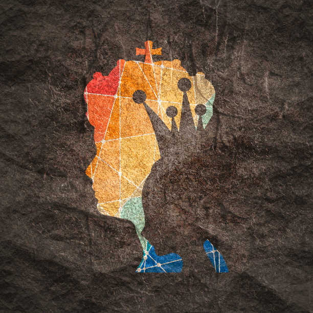 女人在男人的阴影下。公主和王图片下载