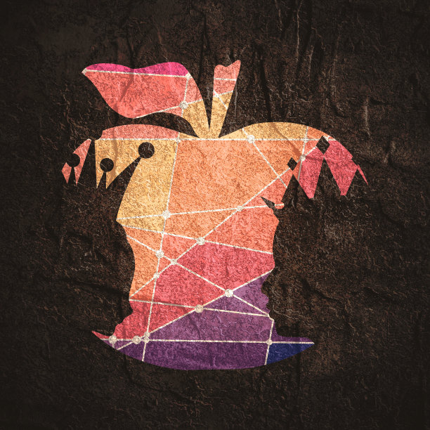 人的头做成水果的剪影。国王和王后图片下载