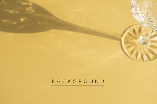 水晶酒杯，阴影，和复制空间图片下载