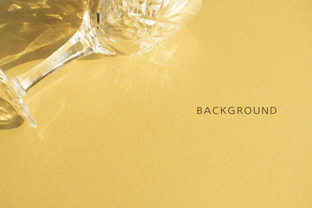 水晶酒杯，阴影，和复制空间图片下载