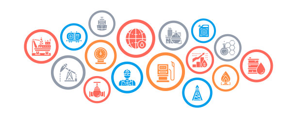 石油工业商业插图。燃料卡车，工程师，汽油，货船矢量推广图标旗帜。网页横幅布局模板。图片下载