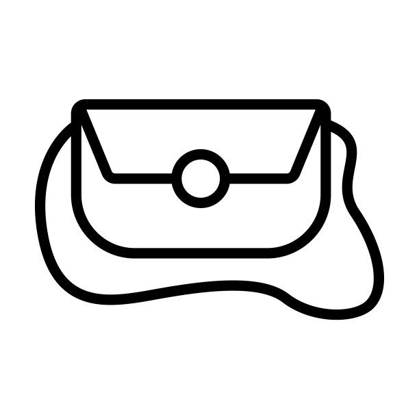 从衣服收集信使包图标。薄线性信使袋，袋，信使轮廓图标孤立在白色背景。线矢量邮包标志，网络和移动的标志。图片下载