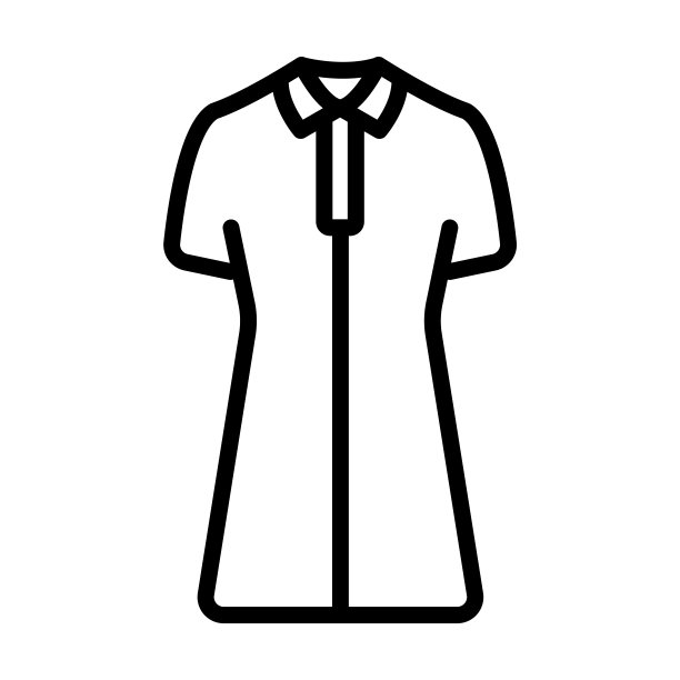 Lyocell衬衫连衣裙的图标从服装收藏。薄线性lycell衬衫连衣裙，衣服，连衣裙轮廓图标孤立在白色背景上。线向量lycell衬衫裙标，符号为网和。图片下载