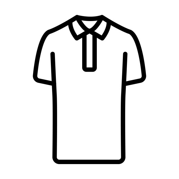 棉质polo衫的图标从衣服收集。薄线性棉polo衫，棉，纺织品轮廓图标孤立在白色背景。线向量棉polo衫标志，网络和移动的符号。图片下载