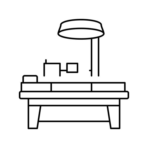 操作表线图标矢量插图图片下载