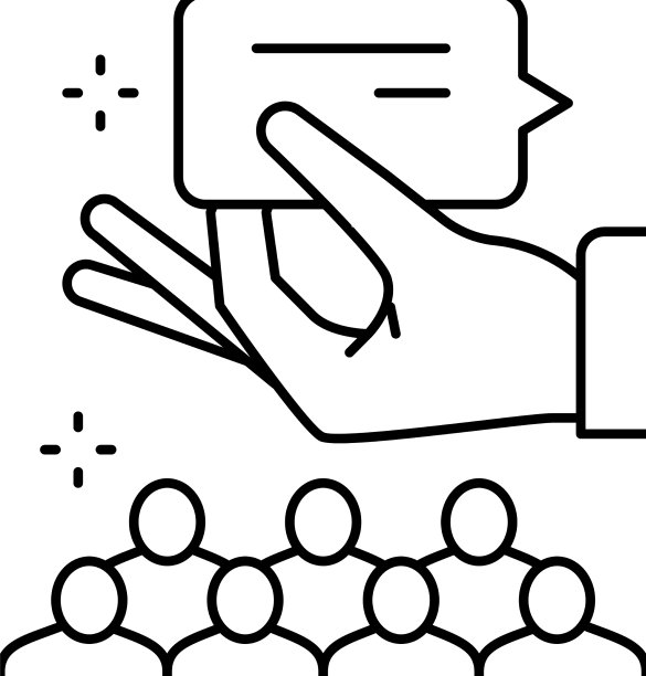 咨询委员会和导师线图标图片下载