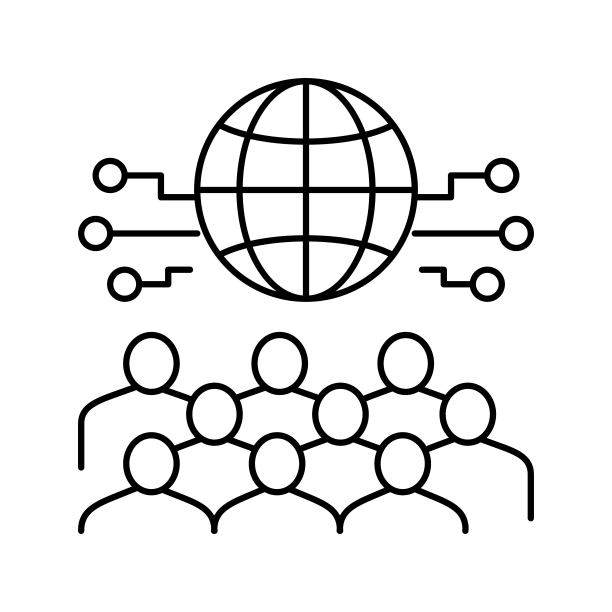 国际论坛线条图标矢量图图片下载