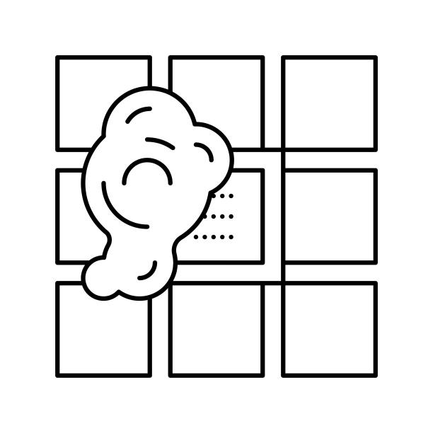 浴缸排水线图标矢量插图平坦图片下载