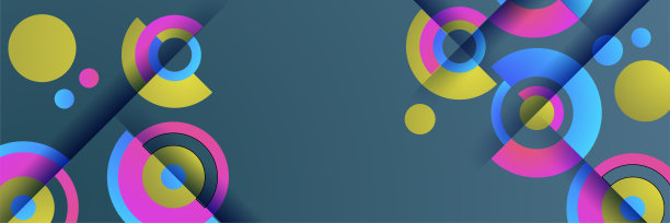 渐变圈灰色紫色蓝色彩色抽象设计旗帜图片下载