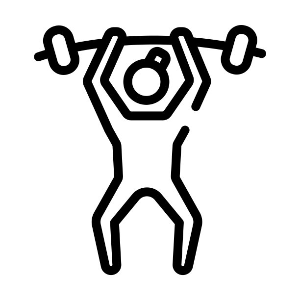 powerlift细线图标。肌肉，健身馆线性图标从运动概念孤立轮廓标志。矢量插图符号元素的网页设计和应用程序。图片下载