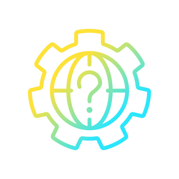 世界问题梯度线性矢量图标图片下载