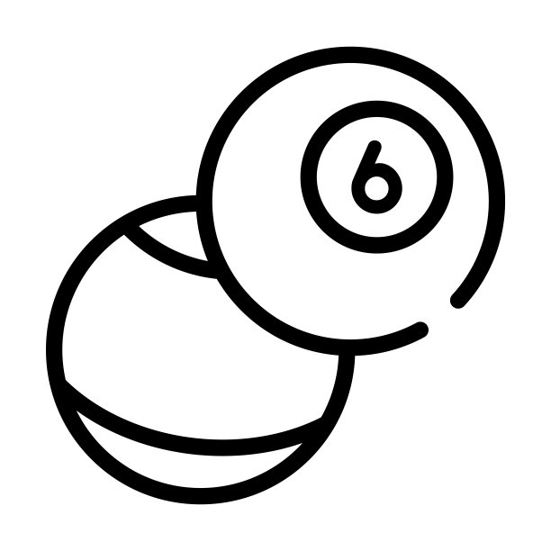 斯诺克细线图标。球、池的线性图标来自运动概念孤立的轮廓标志。矢量插图符号元素的网页设计和应用程序。图片下载