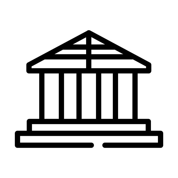 希腊细线图标。希腊、古色古香的线性图标源自建筑概念孤立的轮廓标志。矢量插图符号元素的网页设计和应用程序。图片下载