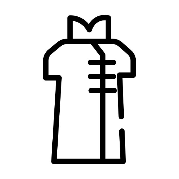 中式服装的细线图标。女人、人物的线性图标源自亚洲概念孤立的轮廓符号。矢量插图符号元素的网页设计和应用程序。图片下载