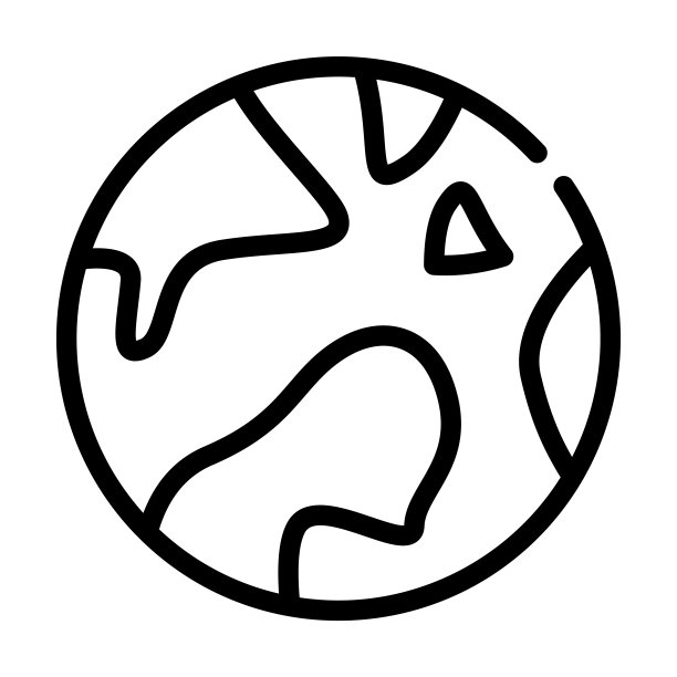 行星地球细线图标。行星，世界线性图标从交付和物流概念孤立的轮廓标志。矢量插图符号元素的网页设计和应用程序。图片下载