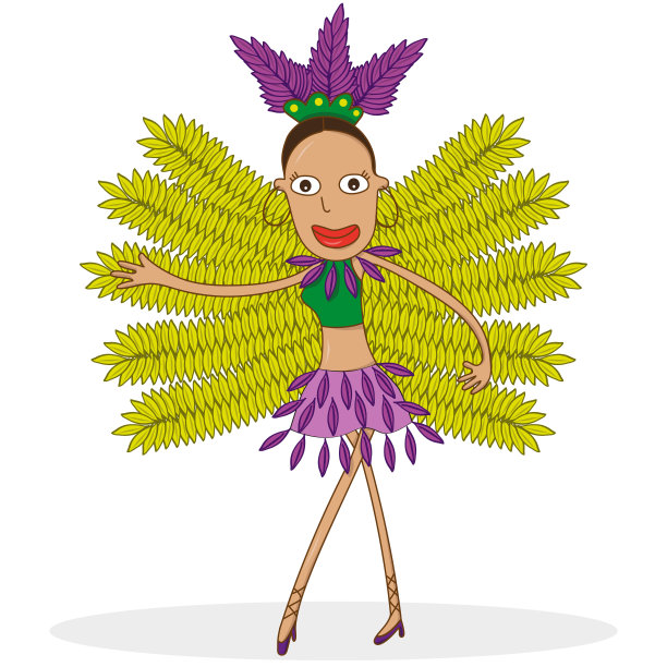 巴西狂欢节的舞者图片下载