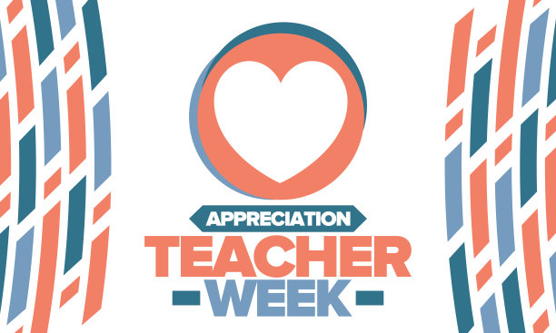 5月教师感恩周。在美国每年庆祝一次。向辛勤工作、教育孩子的老师致敬。学校和教育。学生的学习概念。矢量图图片下载