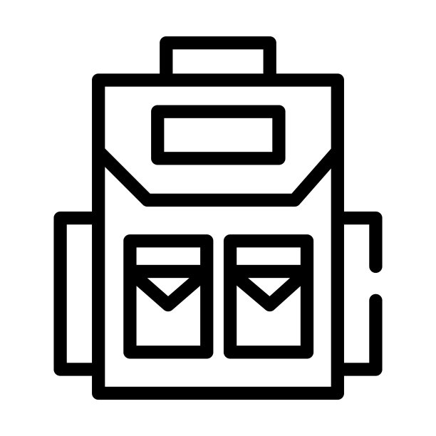 书包细线图标。教育、学校线性图标从教育概念孤立的轮廓符号。矢量插图符号元素的网页设计和应用程序。图片下载