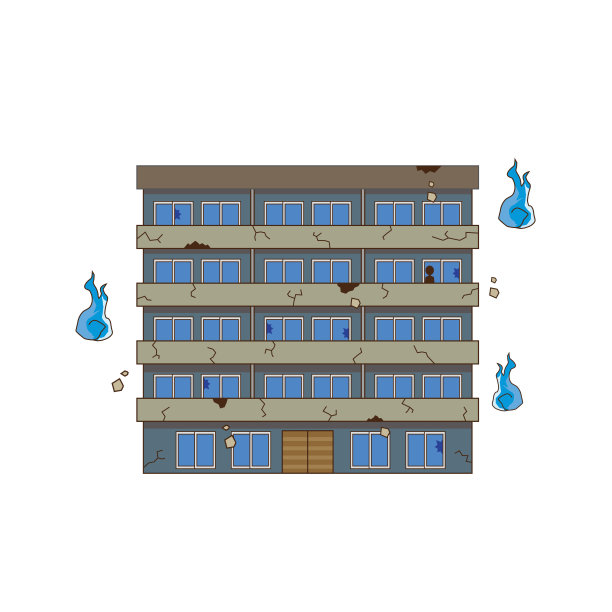 灵媒遗址的废墟大厦图片下载