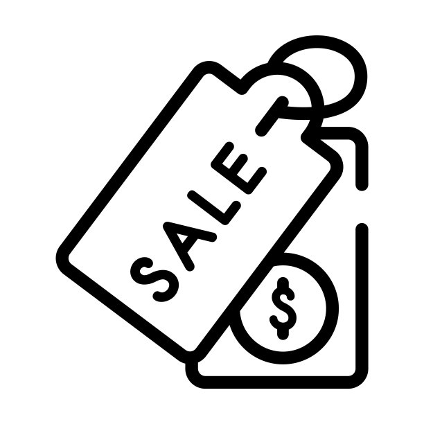 出售细线图标。互联网，商店线性图标从加密货币经济和金融概念孤立大纲标志。矢量插图符号元素的网页设计和应用程序。图片下载