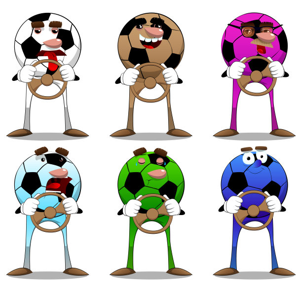 足球驾驶时，握着方向盘。图片下载