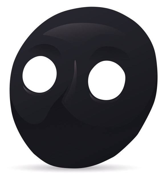 优雅的莫雷塔面具为意大利嘉年华白色背景图片下载