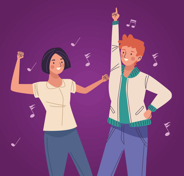 年轻夫妇的舞者图片下载