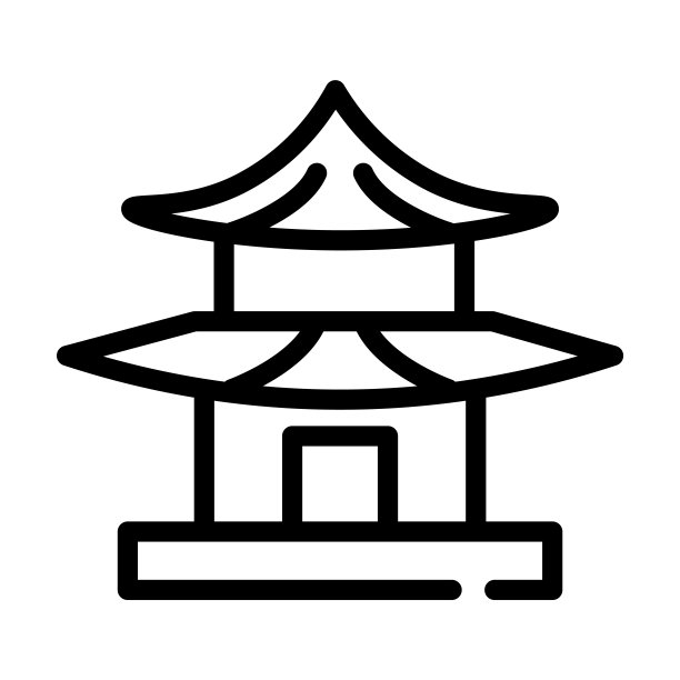 宝塔细线图标。建筑，建筑线性图标从建筑概念孤立轮廓标志。矢量插图符号元素的网页设计和应用程序。图片下载