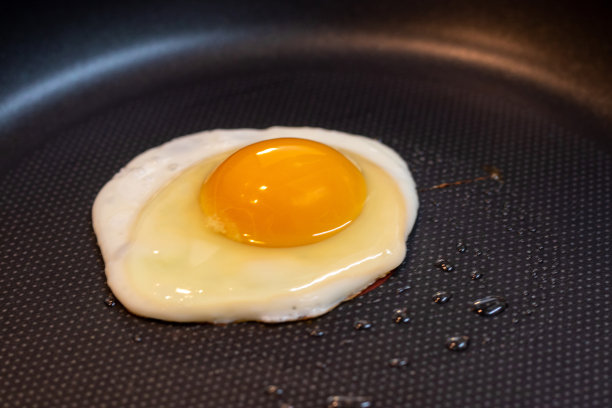 在煎锅上煎鸡蛋图片下载