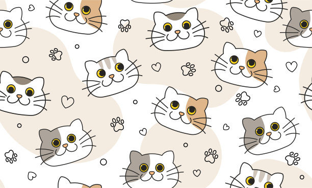 猫无缝模式图片下载