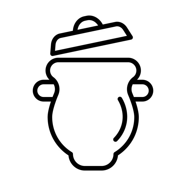 锅盖图标从小酒馆和餐厅收集。薄线性锅盖，锅，烹饪轮廓图标孤立在白色背景。线向量罐与盖符号，符号为网和。图片下载