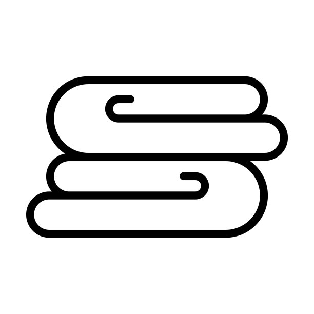 折叠毛巾图标从美容收集。薄线性折叠毛巾，毛巾，折叠轮廓图标孤立在白色背景。线向量折叠毛巾符号，网页和移动的符号。图片下载