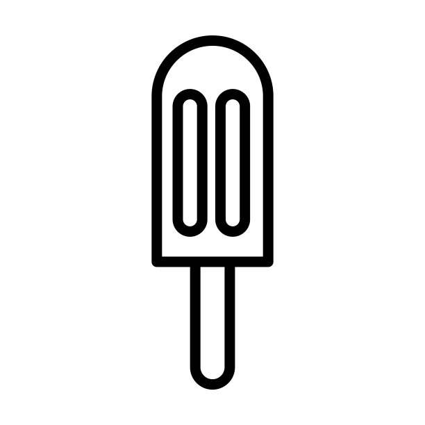 小餐馆冰棒线性图标图片下载