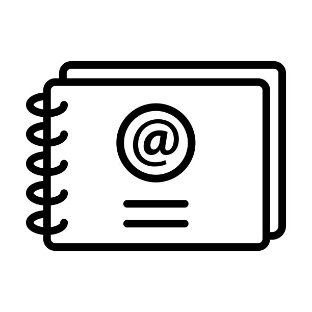 商业系列邮箱联系人图标。白色背景上隔离的细线条邮箱联系人、联系方式、邮箱轮廓图标。网页和移动设备的线条矢量邮箱联系人符号图片下载